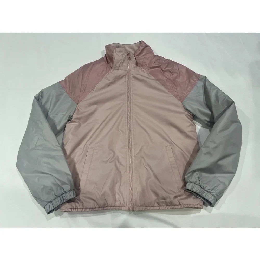 Oshkosh B'gosh Jacket Girls 14 Pink Lightweight Full Zip Fleece Lined‎ Kidcore